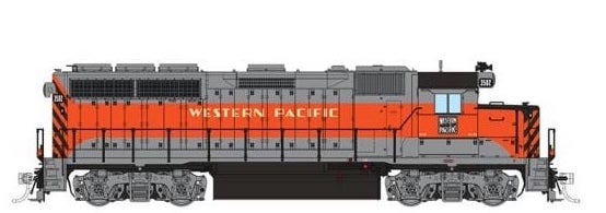 Rapido Trains 40535 HO Scale EMD GP40 Diesel Western Pacific "Zephyr" WP 3502 DCC & Sound