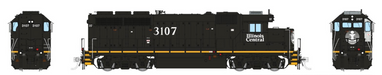Rapido Trains 40551 HO EMD GP40R Illinois Central NW 3107 (DCC & Sound)
