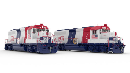 Rapido Trains 40560 HO EMD GP40 Western Pacific - Bicentennial 1776 + 1976 (DCC & Sound)