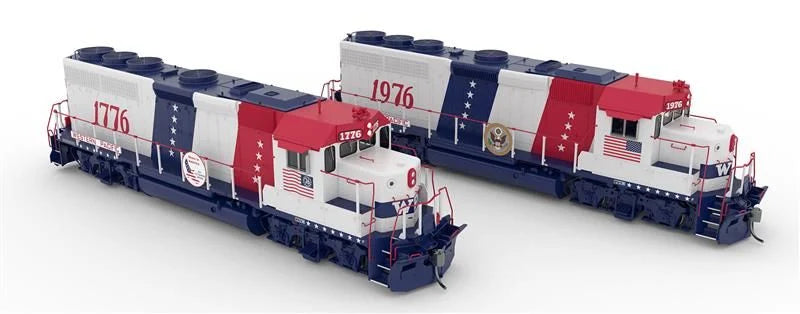 Rapido Trains 40560 HO EMD GP40 Western Pacific - Bicentennial 1776 + 1976 (DCC & Sound)