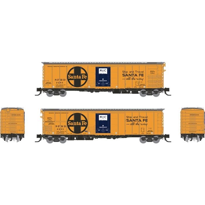 Rapido Trains 561010A N Scale RR-61 Reefer Santa Fe "All The Way" SFRD # Varies