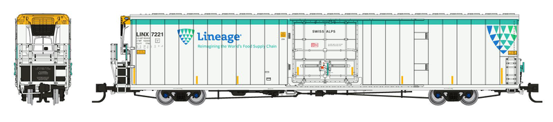 Rapido Trains 567003A N Greenbrier 72' Reefer Lineage LINX Roadnumbers Vary