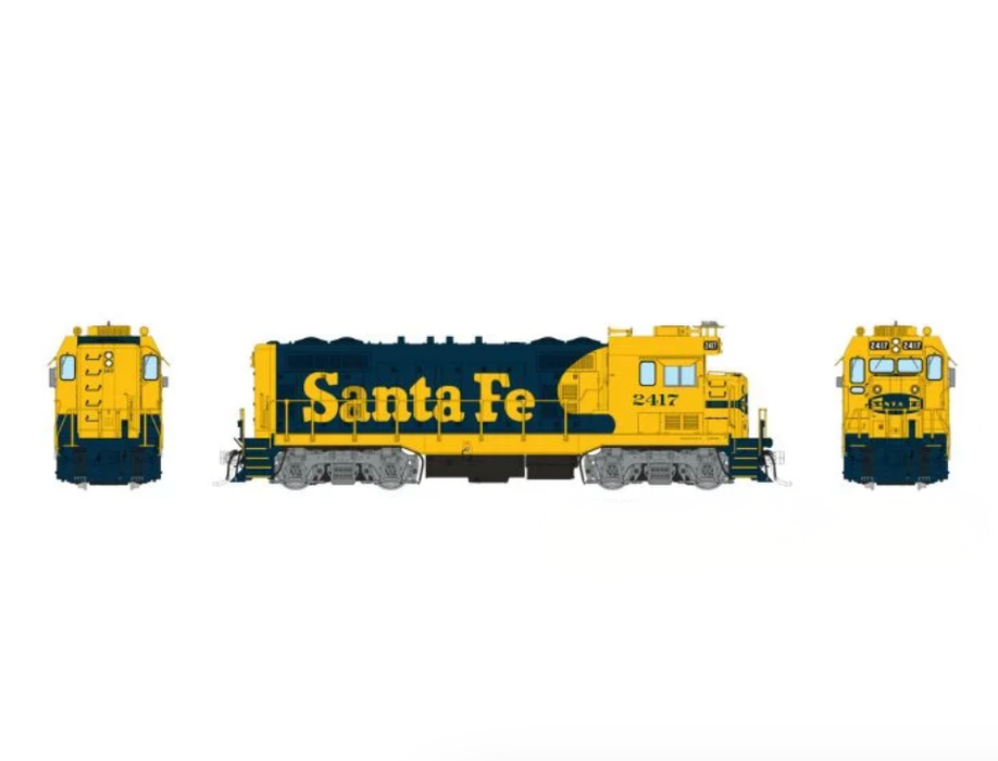 Rapido Trains 70101 HO ATSF Square Cab CF7 Santa Fe - Warbonnet 2417 - DC