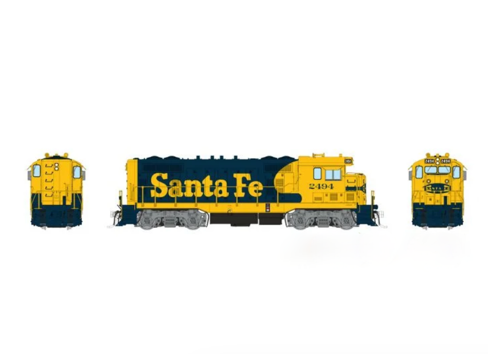 Rapido Trains 70110 HO ATSF Round Cab CF7 Santa Fe - Warbonnet 2519 - DC