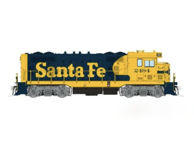 Rapido Trains 70112 HO ATSF Round Cab CF7 Santa Fe - Warbonnet 2554 - DC