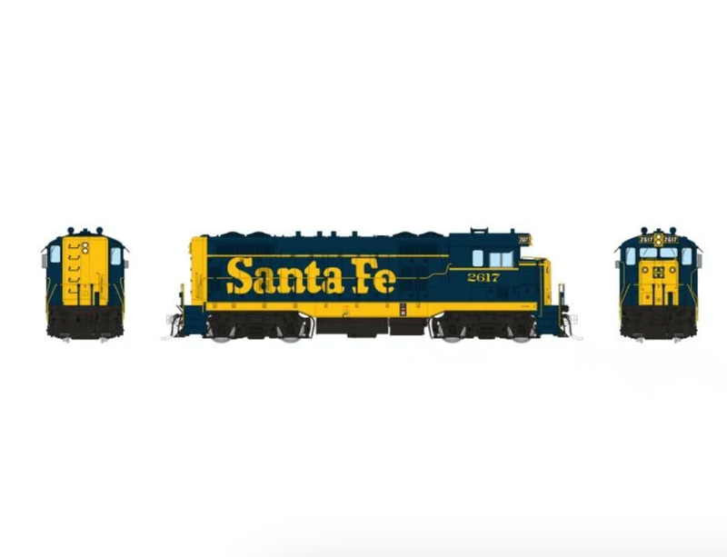 Rapido Trains 70114 HO ATSF Round Cab CF7 Santa Fe -  Pinstripe 2620 - DC