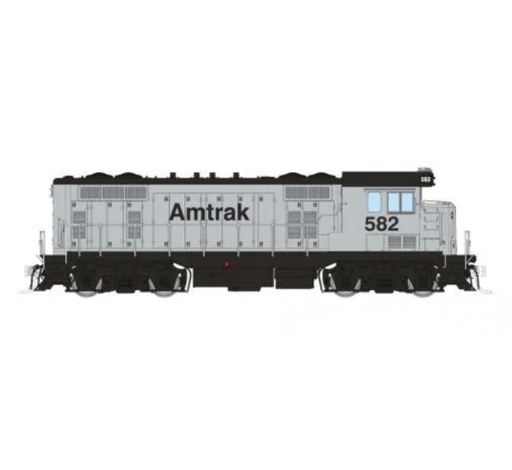 Rapido Trains 70122 HO ATSF Square Cab CF7 Amtrak - Silver Non-revenue 582 - DC