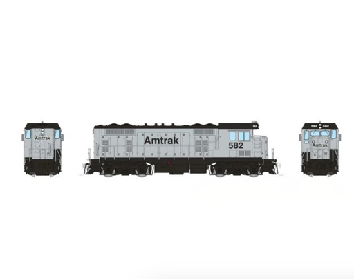 Rapido Trains 70122 HO ATSF Square Cab CF7 Amtrak - Silver Non-revenue 582 - DC