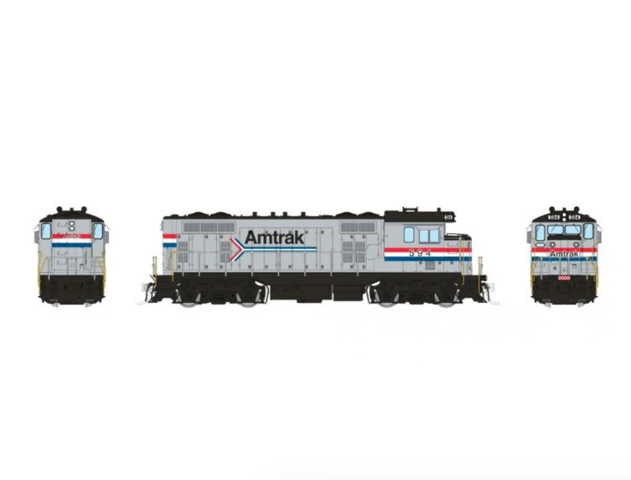 Rapido Trains 70124 HO ATSF Round Cab CF7 Amtrak - Phase 3 594 - DC