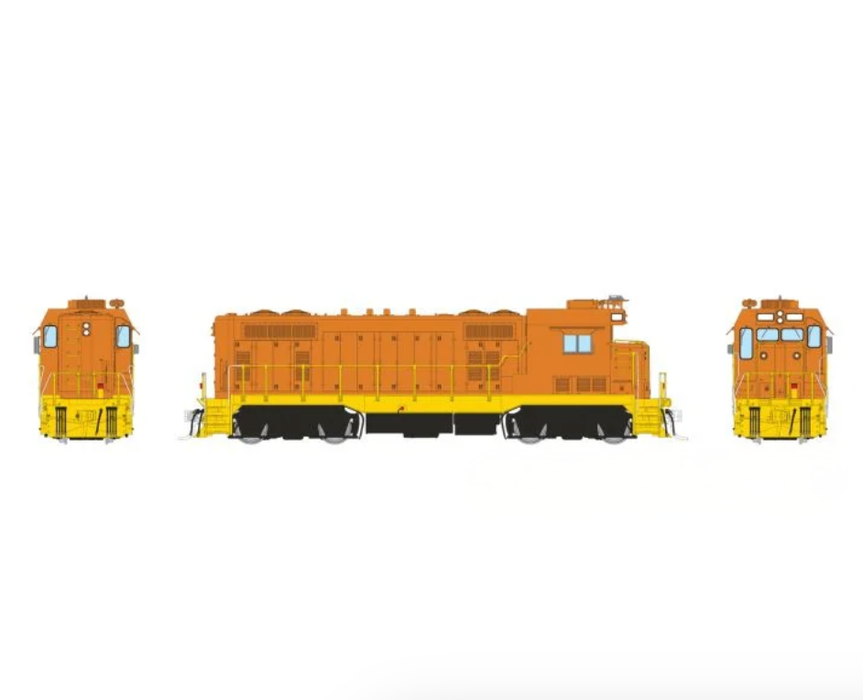 Rapido Trains 70197 HO ATSF Square Cab CF7 Painted, Orange - DC