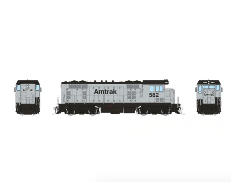 Rapido Trains 70622 HO ATSF Square Cab CF7 Amtrak - Silver Non-revenue 582 - DCC & Sound