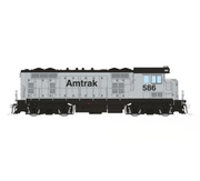 Rapido Trains 70623 HO ATSF Square Cab CF7 Amtrak - Silver Non-revenue 586 - DCC & Sound