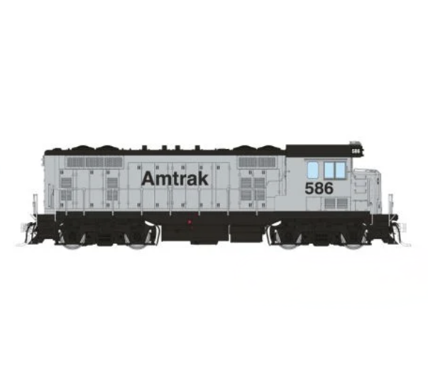 Rapido Trains 70623 HO ATSF Square Cab CF7 Amtrak - Silver Non-revenue 586 - DCC & Sound
