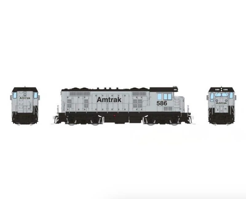 Rapido Trains 70623 HO ATSF Square Cab CF7 Amtrak - Silver Non-revenue 586 - DCC & Sound
