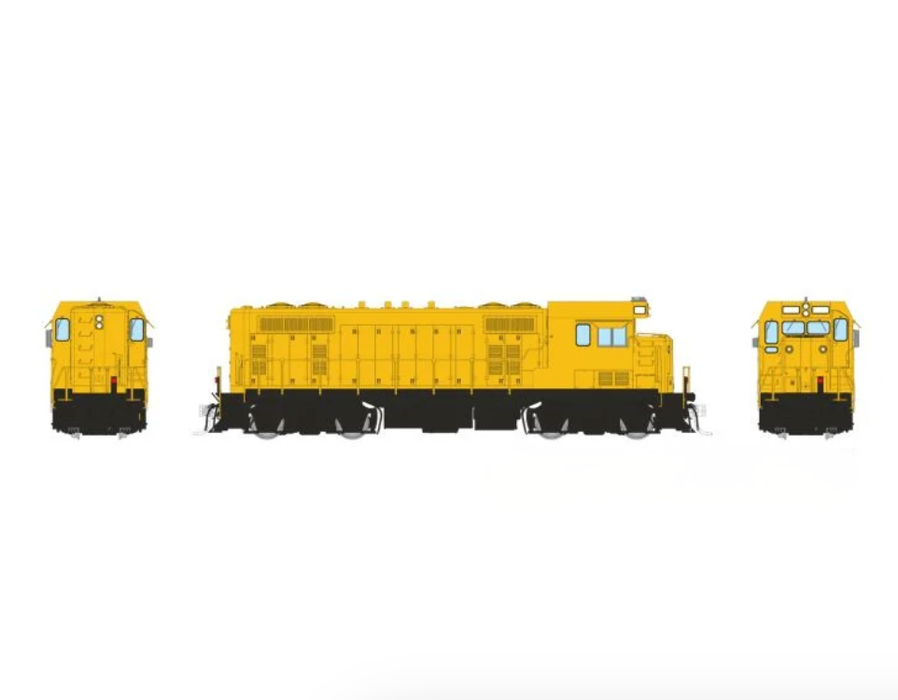 Rapido Trains 70696 HO ATSF Square Cab CF7 Painted, Yellow - DCC & Sound