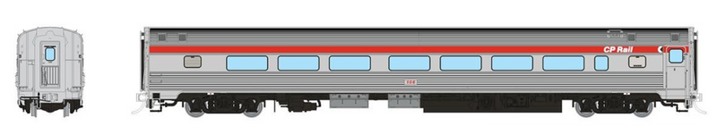 Rapido Trains HO Budd Coach: CP Rail - Action Red
