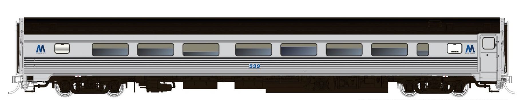 Rapido Trains HO Budd Coach: Long Island - MTA Scheme