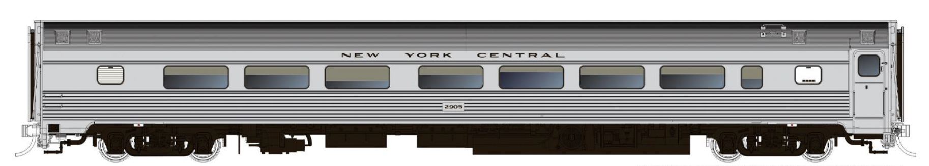 Rapido Trains HO Budd Coach: New York Central