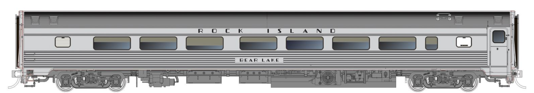 Rapido Trains HO Budd Coach: Rock Island