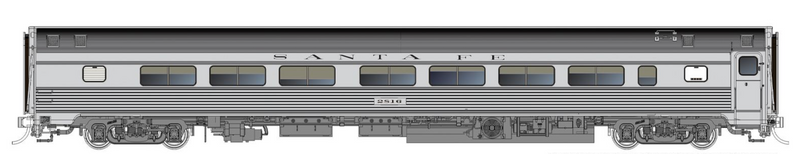 Rapido Trains HO Budd Coach: Santa Fe