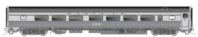 Rapido Trains HO Budd Coach: Santa Fe