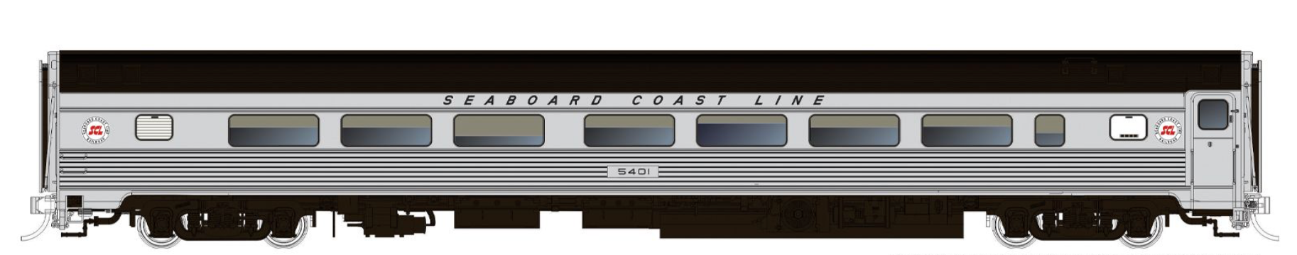 Rapido Trains HO Budd Coach: Seaboard Coast Line