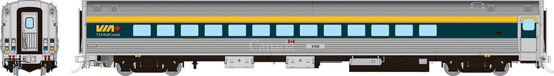 Rapido Trains HO Budd Small Window Coach: VIA Rail - Grey Scheme