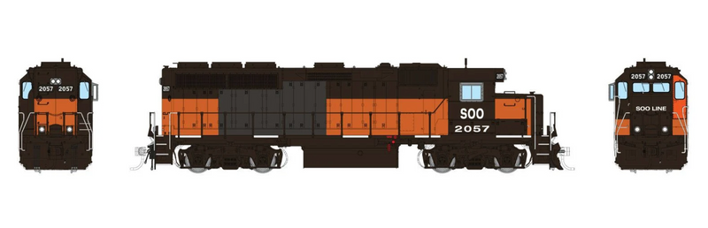 Rapido Trains HO EMD GP40: SOO Line: #2057