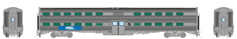 Rapido Trains HO Gallery Commuter Car: Metra - Early Logo Coach