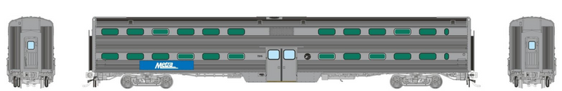 Rapido Trains HO Gallery Commuter Car: Metra - Modern Logo Coach (ex-MILW)