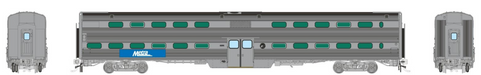 Rapido Trains HO Gallery Commuter Car: Metra - Modern Logo, Dummy Cab w/o Windows