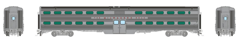 Rapido Trains HO Gallery Commuter Car: Milwaukee Road Coach