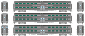 Rapido Trains HO Gallery Commuter Car: Milwaukee Road: Set