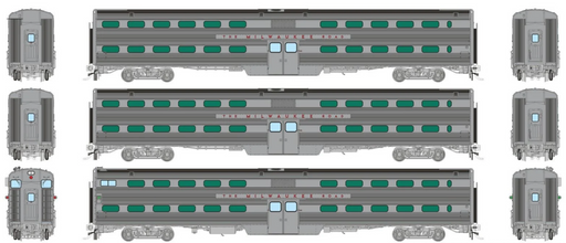 Rapido Trains HO Gallery Commuter Car: Milwaukee Road: Set