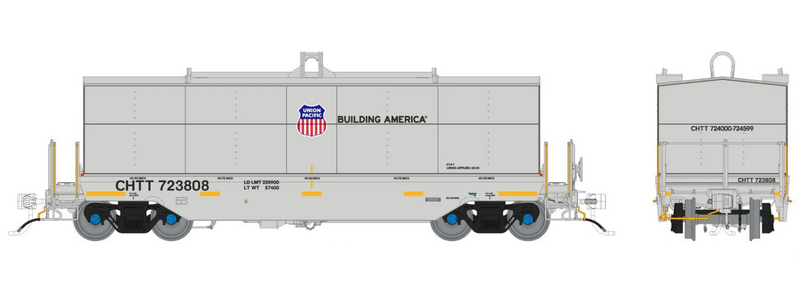 Rapido Trains HO Greenbrier Coil Car: Union Pacific - Gray / UP Logo