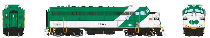 Rapido Trains HO Scale APCU Ex-GO Miami TriRail 904