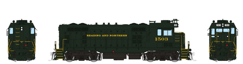 Rapido Trains HO Scale ATSF CF7 with Square Cab Reading & Northern RMBN