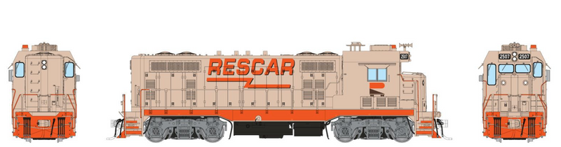 Rapido Trains HO Scale ATSF CF7 with Square Cab Rescar Companies