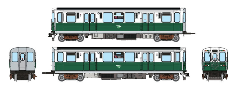 Rapido Trains HO Scale CTA 2600-series L: 75th Anniversary White/Green