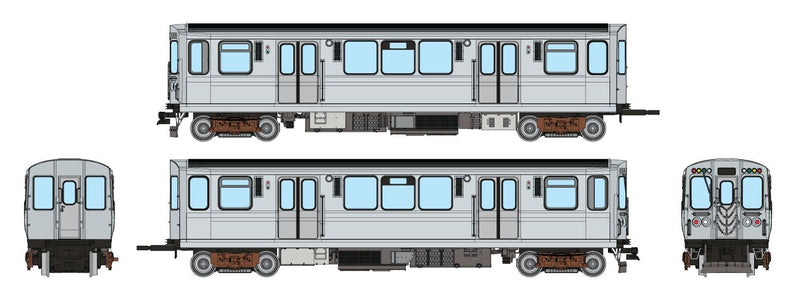 Rapido Trains HO Scale CTA 2600-series L: Painted, Unlettered