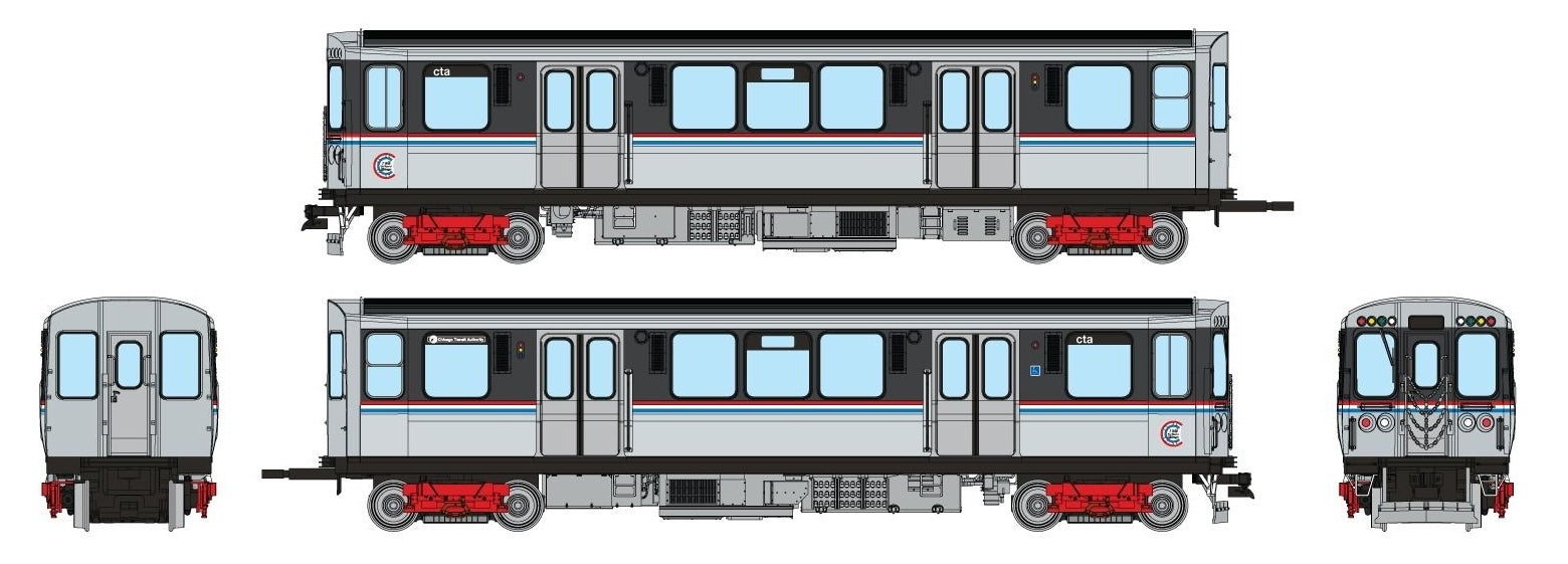 Rapido Trains HO Scale CTA 2600-series L (Unpowered): As Delivered Scheme
