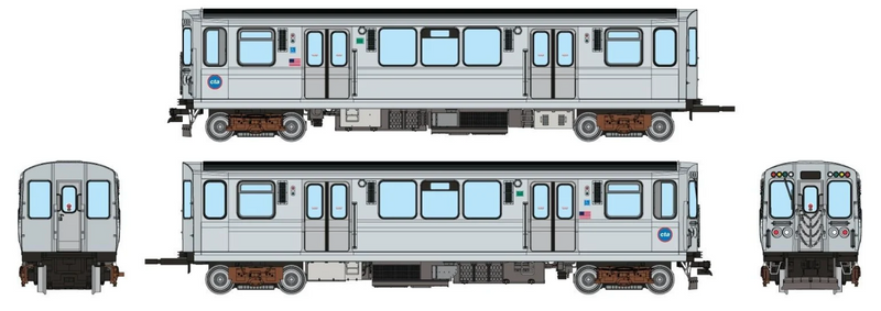 Rapido Trains HO Scale CTA 2600-series L (Unpowered): Circle Logo Scheme
