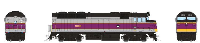 Rapido Trains HO Scale EMD F40PH MBTA - As-Delivered