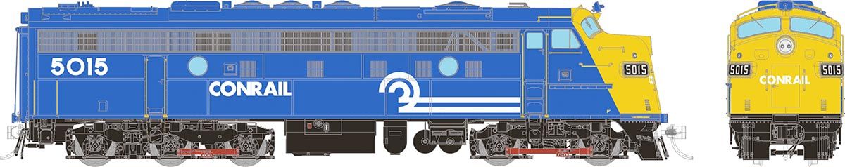 Rapido Trains HO Scale EMD FL9: Conrail - Blue & Yellow: #5015