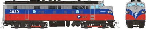 Rapido Trains HO Scale EMD FL9: Metro North - Red & Blue: #2020