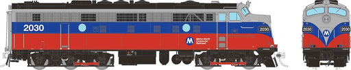 Rapido Trains HO Scale EMD FL9: Metro North - Red & Blue: #2030