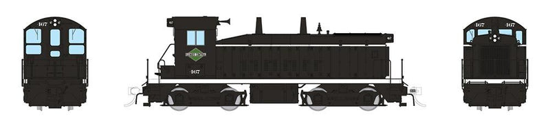 Rapido Trains HO Scale EMD SW9: Illinois Central - Black Scheme