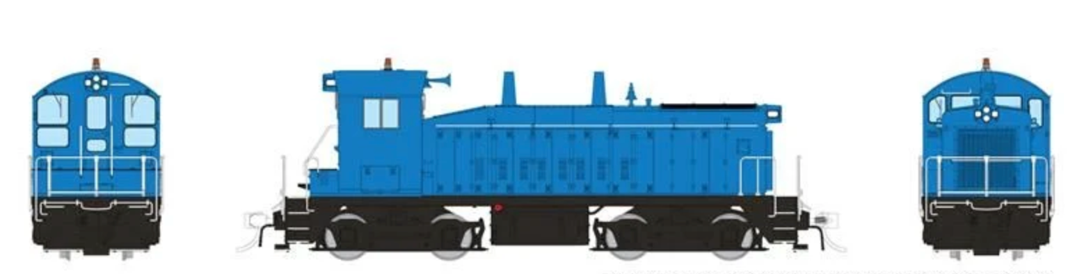 Rapido Trains HO Scale EMD SW9: Industrial Blue