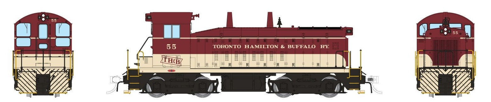 Rapido Trains HO Scale EMD SW9: Toronto, Hamilton & Buffalo: #55
