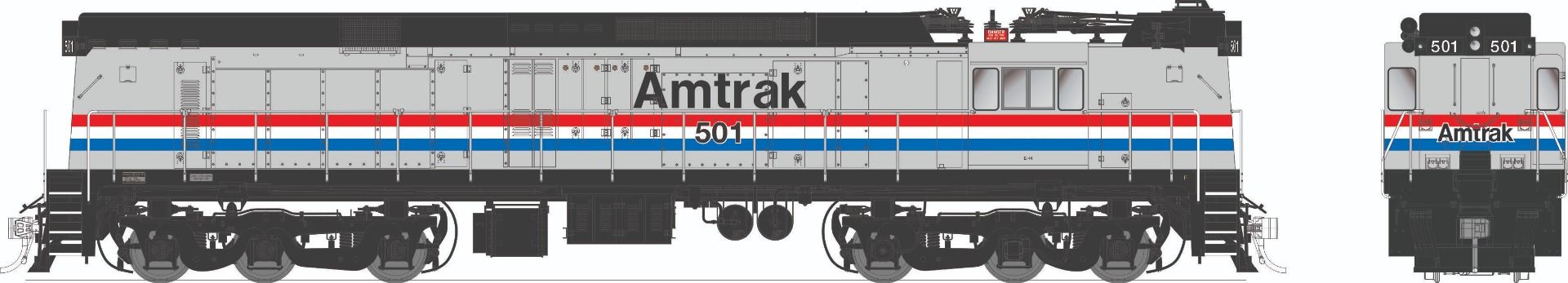 Rapido Trains HO Scale GE E44a Electric Amtrak "Phase 3" 501